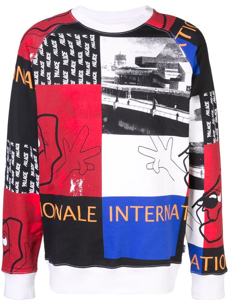 Internationale Collage sweatshirt