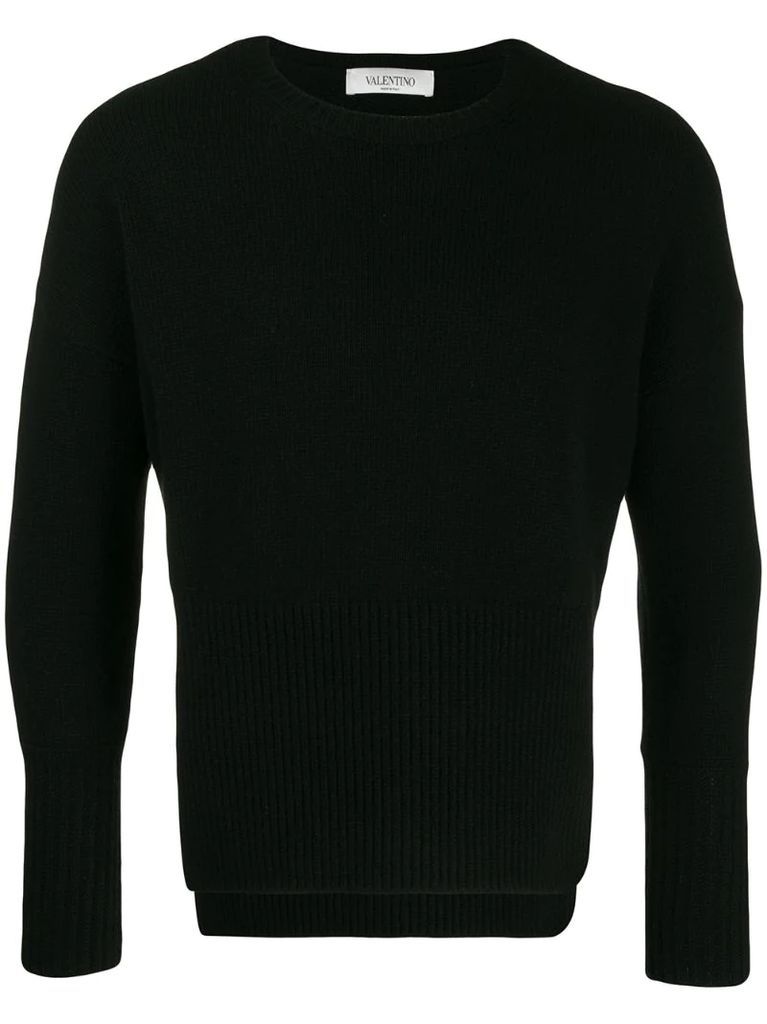 VLTN jacquard knit sweater