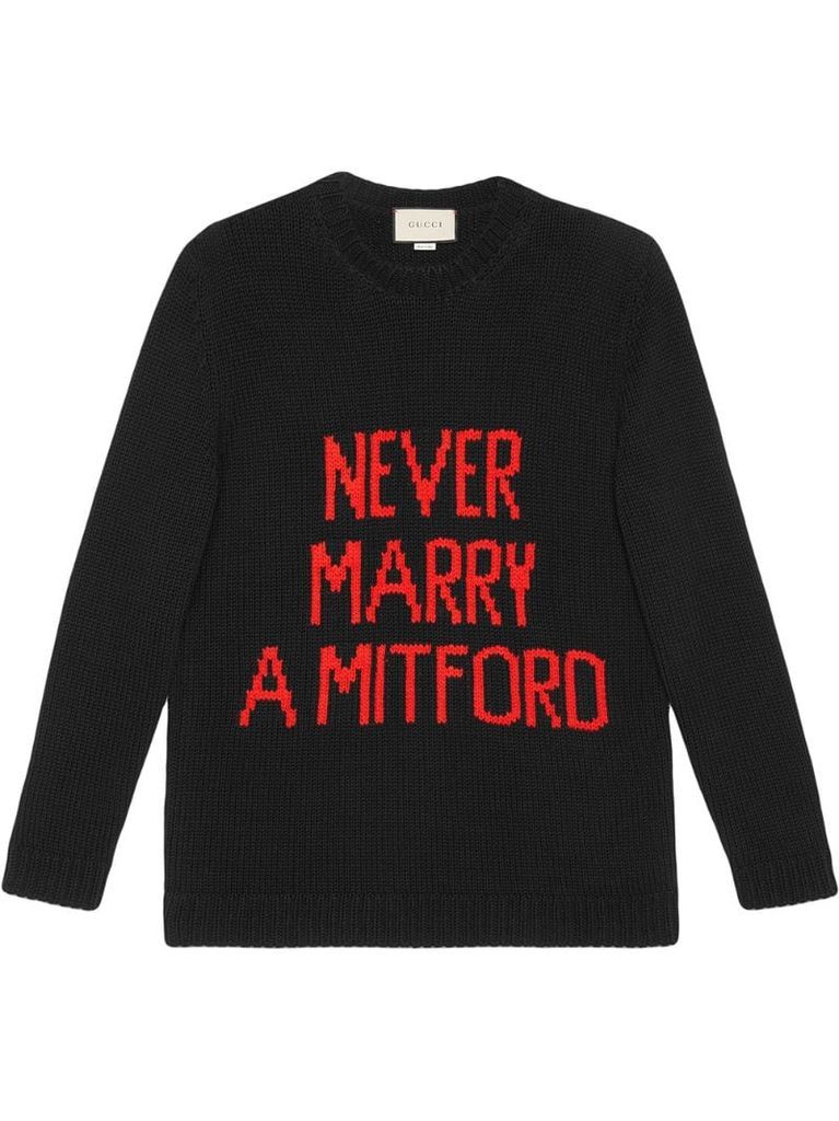 Never Marry a Mitford cotton sweater