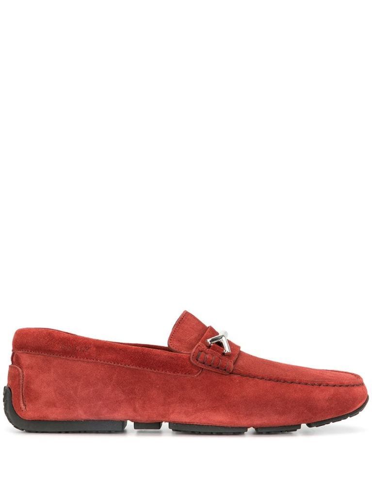 woven-strap loafers