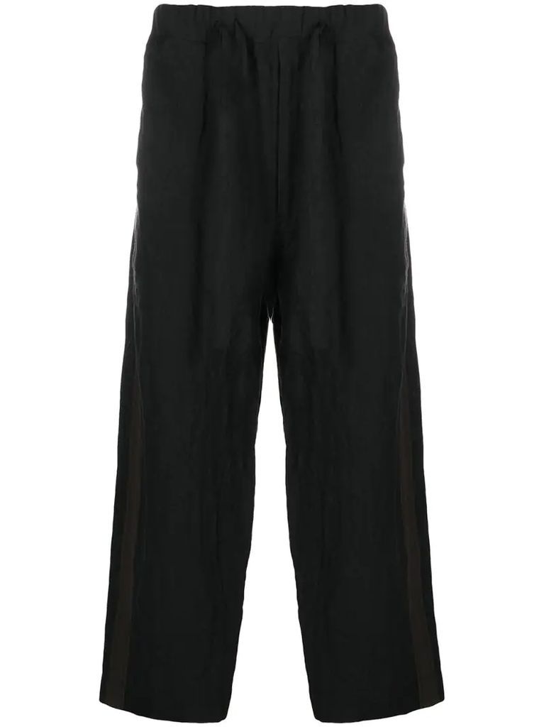 loose-fit linen trousers