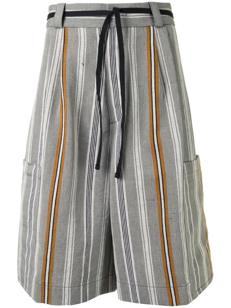 striped bermuda shorts