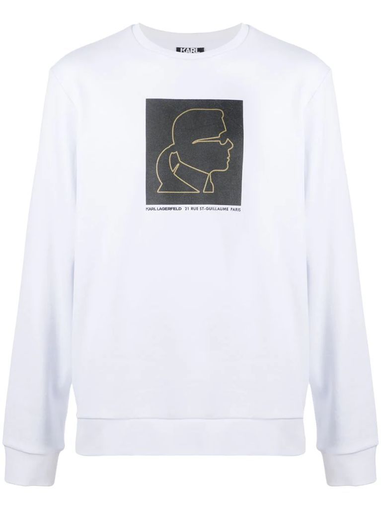 logo print sweatshirt