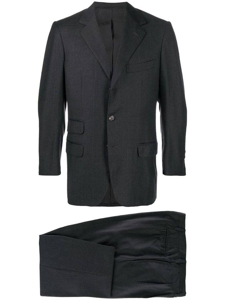 2000s tonal check two-piece suit