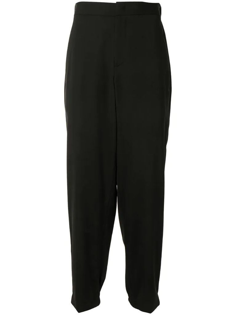 relaxed straight leg trousers