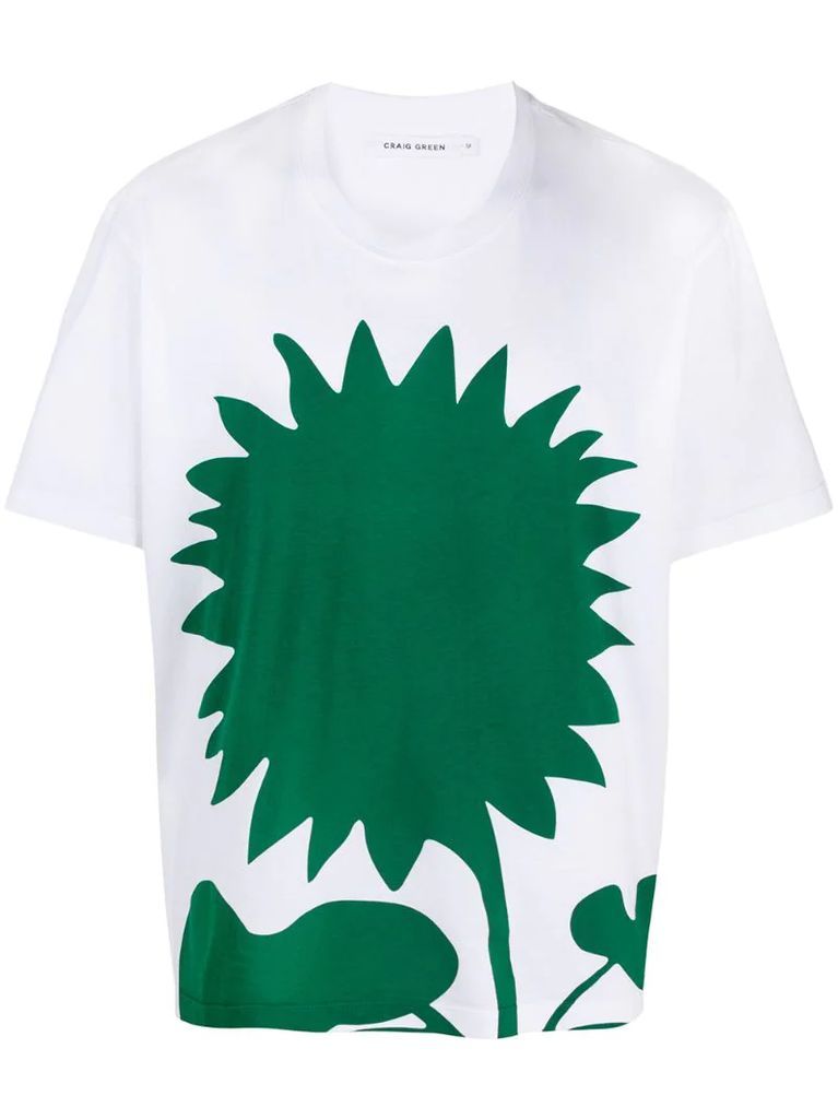 sunflower print T-shirt