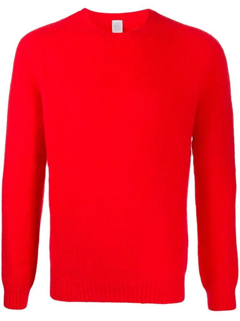 long-sleeve knitted jumper