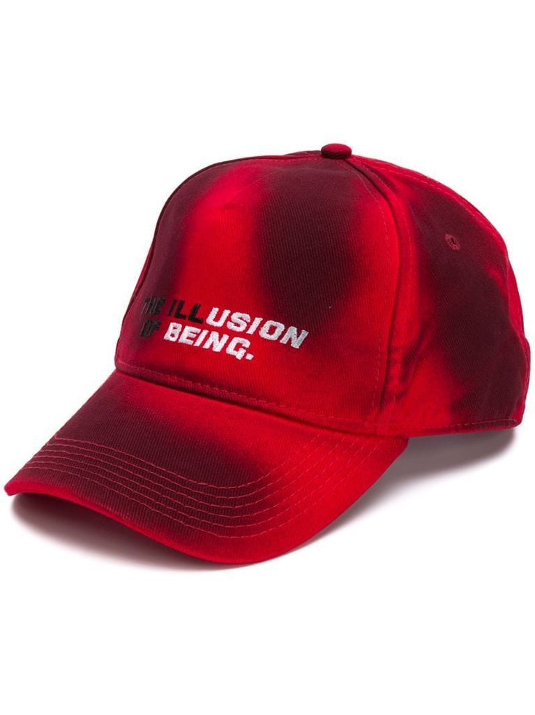 tie-dye slogan embroidered cap