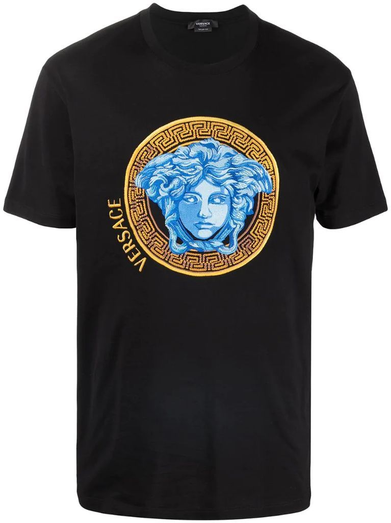 Medusa-embroidered T-shirt