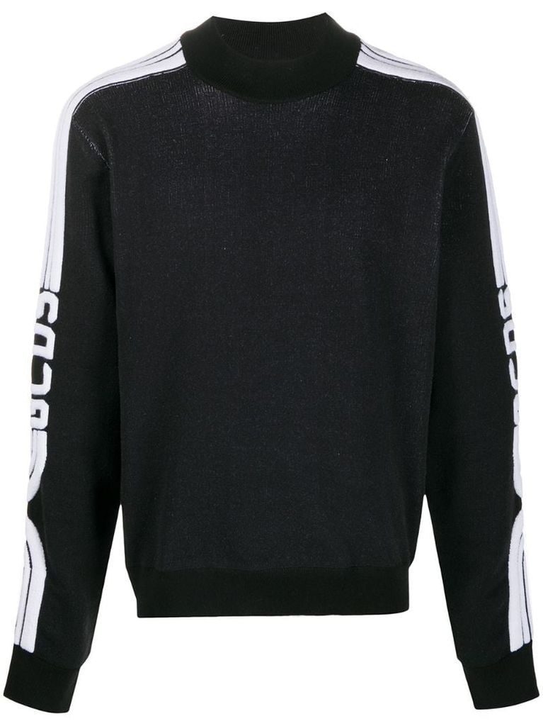 logo sleeve sweatshirt