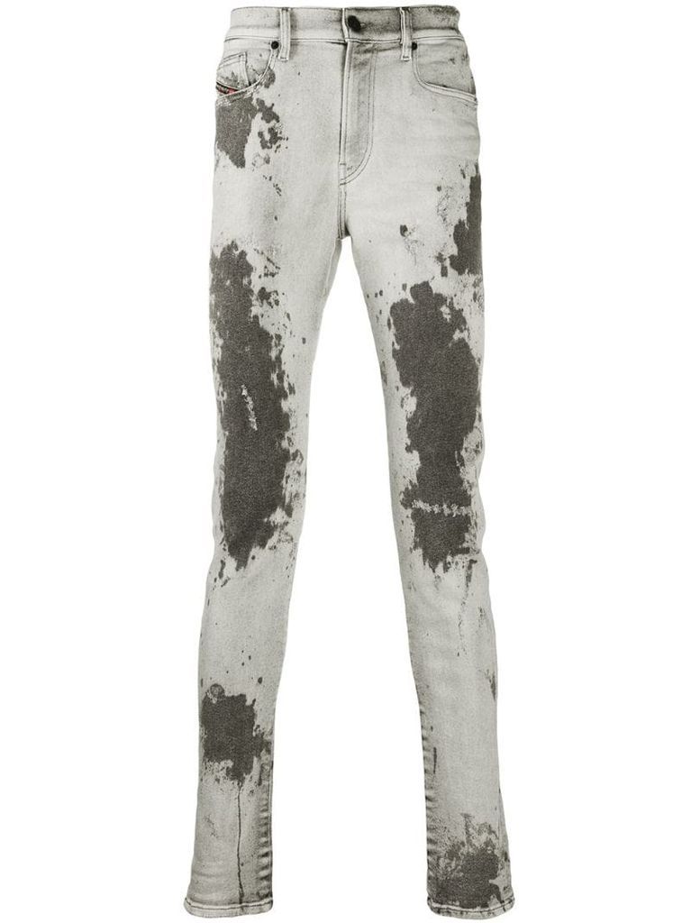 acid wash D-Amny skinny jeans