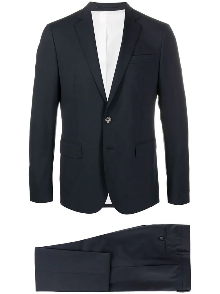 slim-fit two piece suit