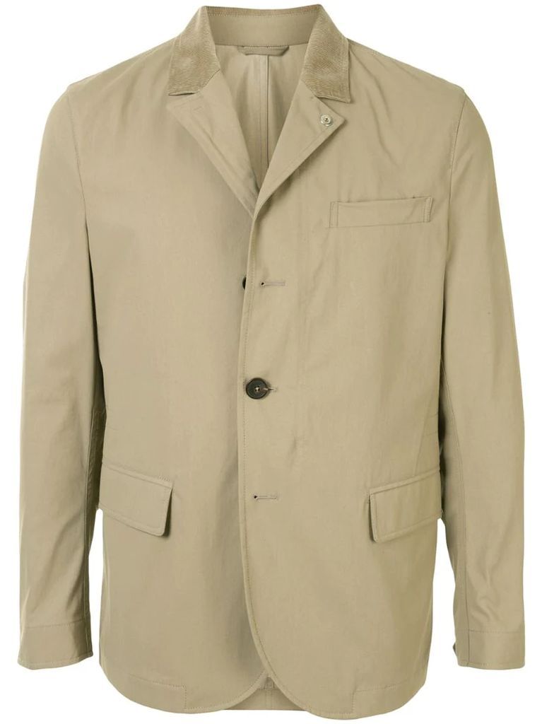 single-breasted fitted jacket
