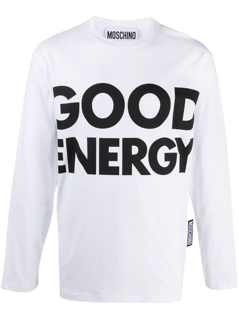 Good Energy print T-shirt