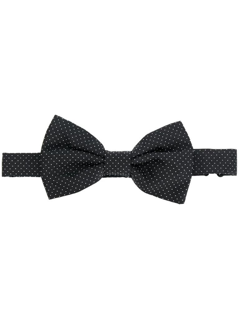 pin-dot bow tie