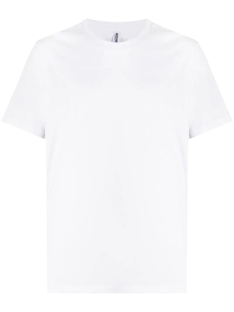 logo-tape cotton T-shirt