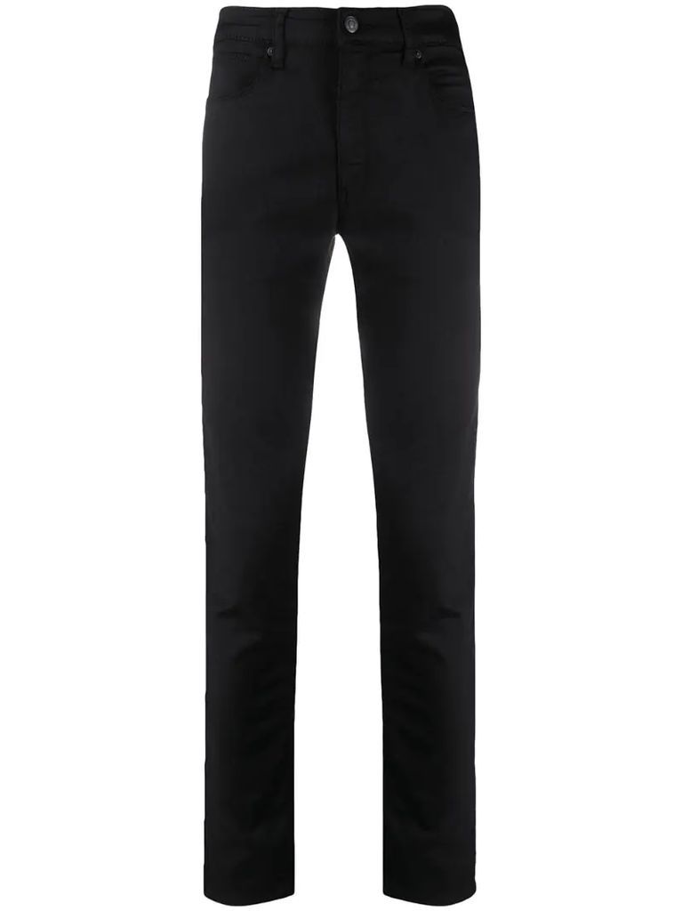 mid-rise slim fit jeans