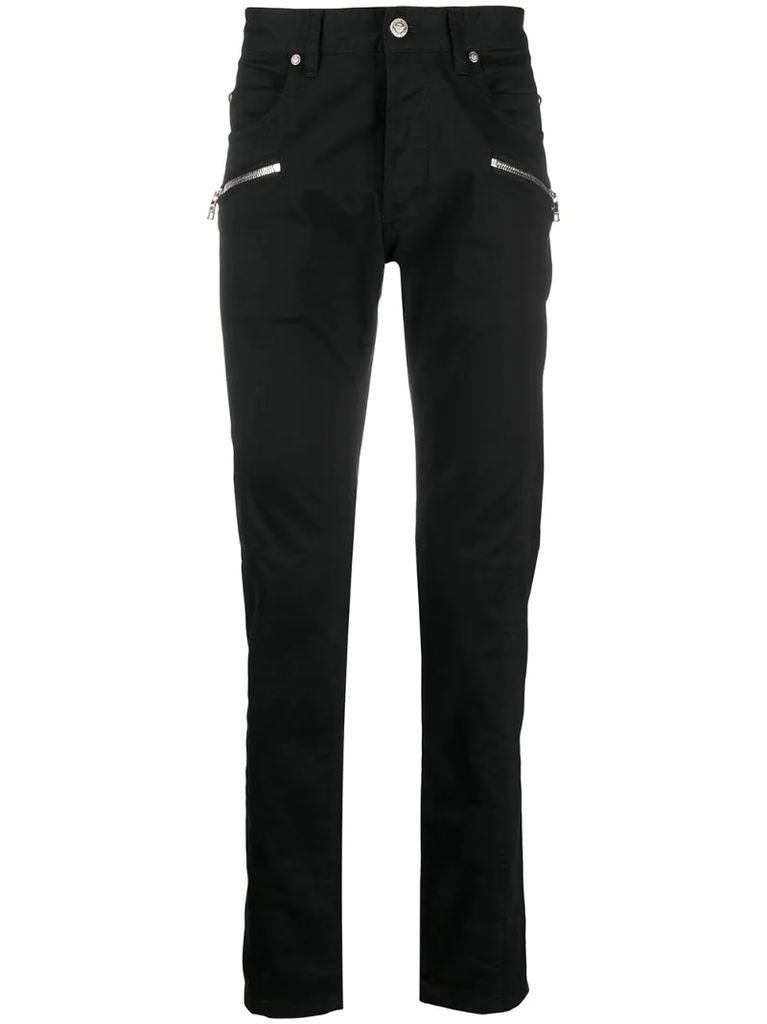 tapered moleskin trousers