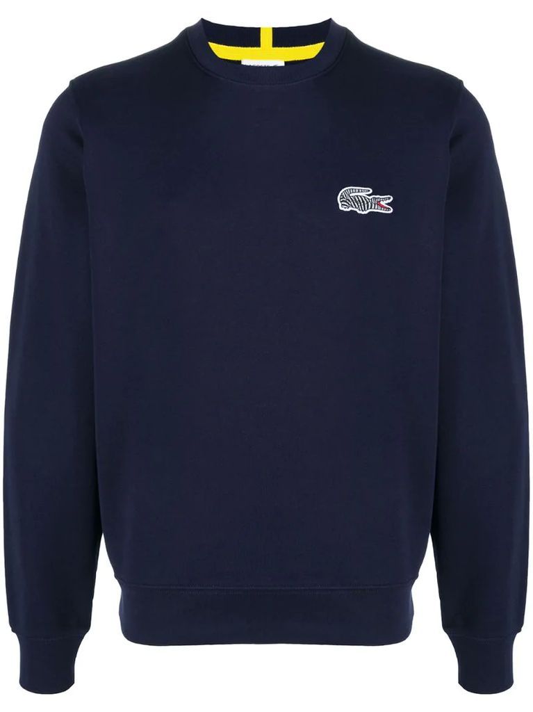 logo-patch sweatshirt