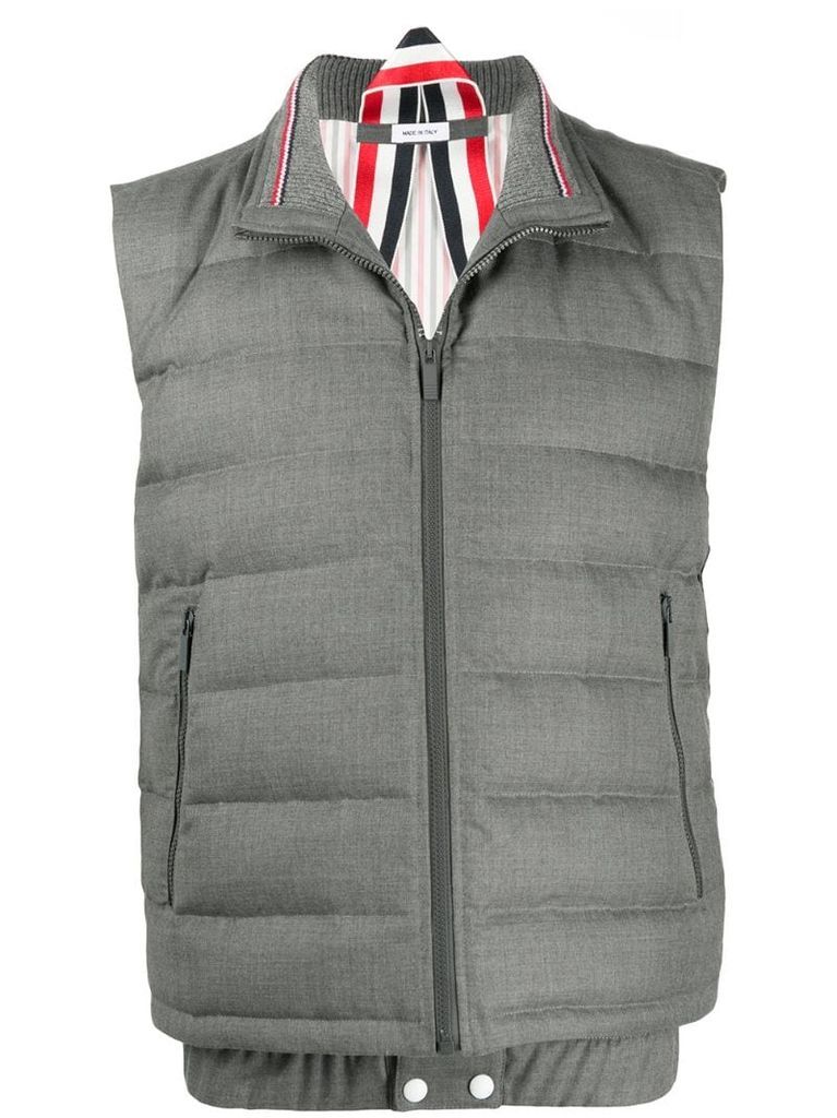 down-filled twill ski vest