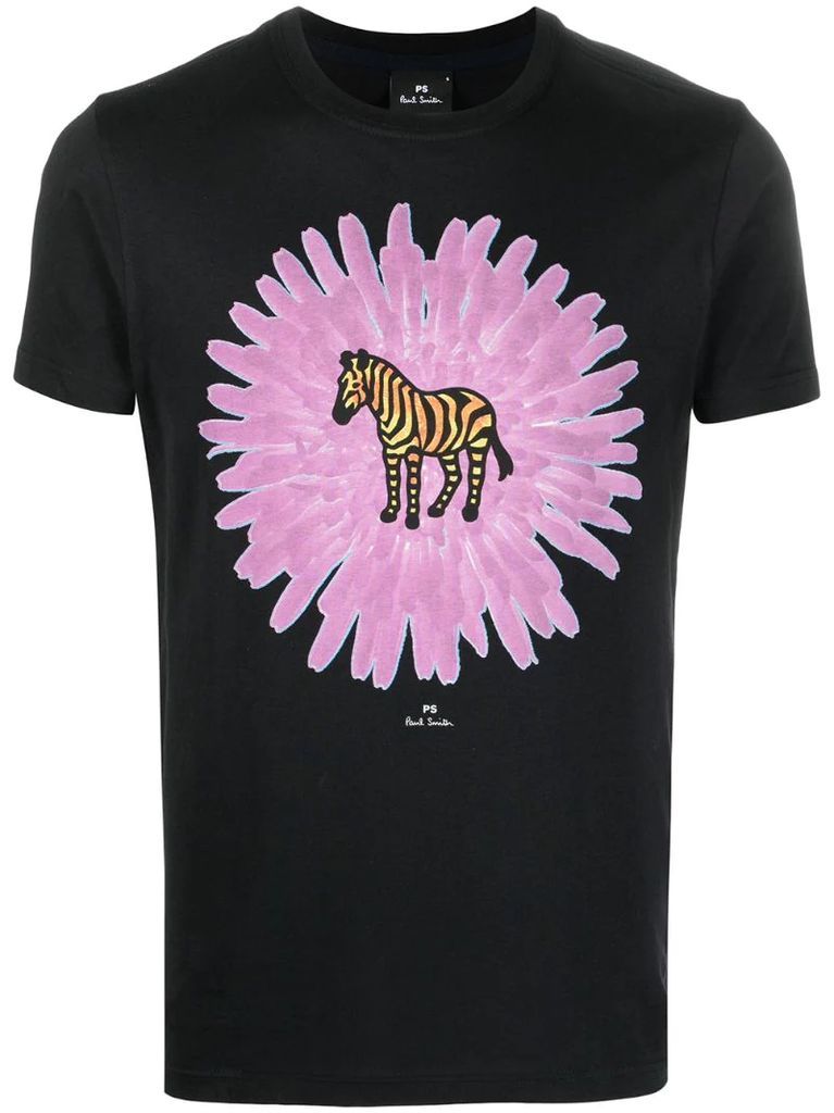 zebra print T-shirt