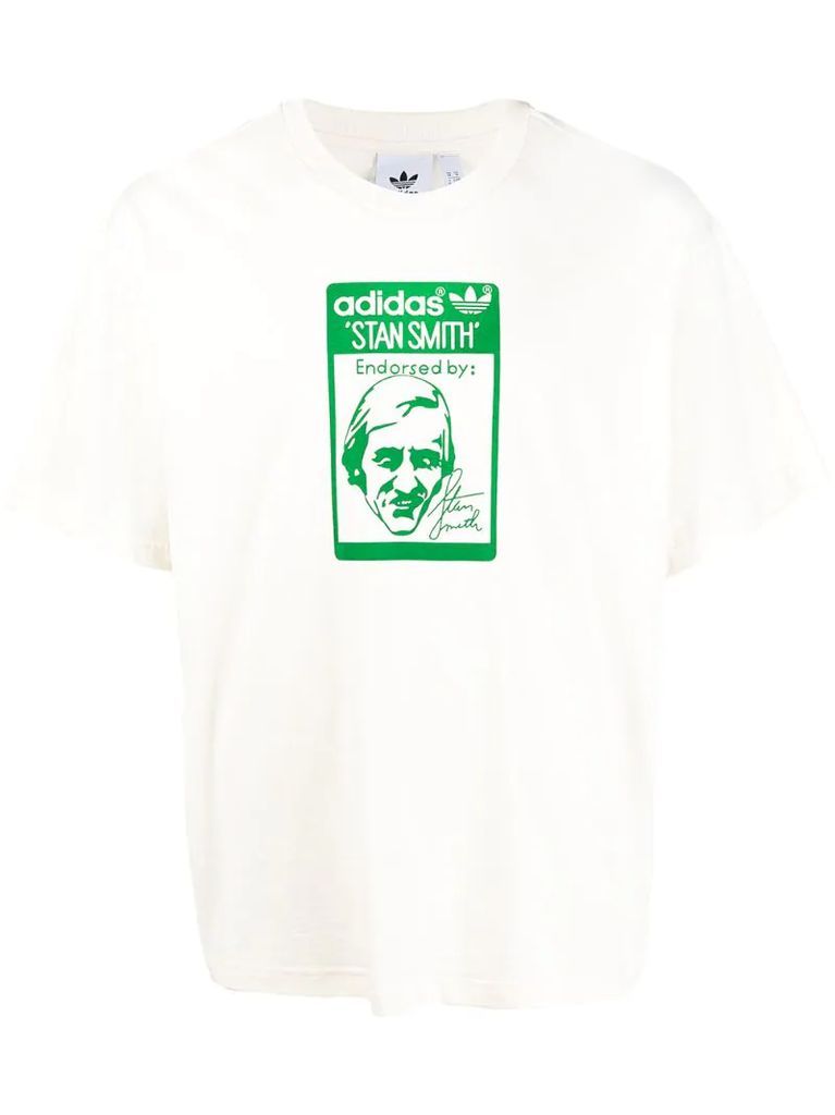 Stan Smith-print organic cotton T-shirt