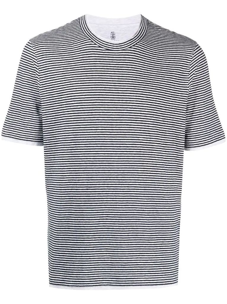striped crew-neck T-shirt