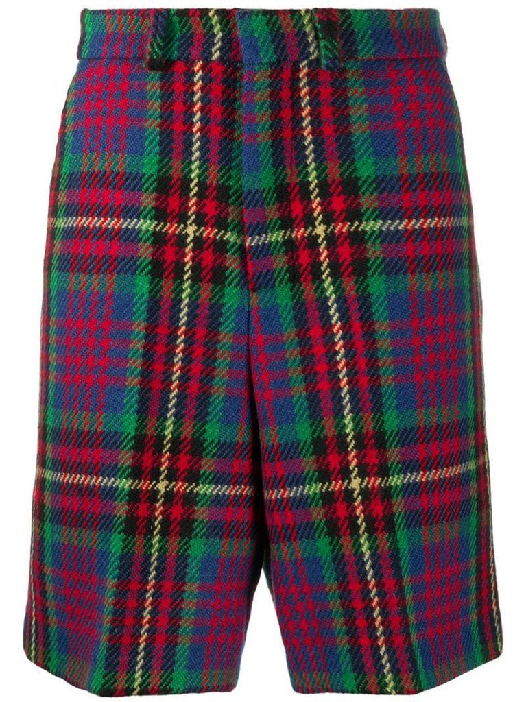plaid Bermuda shorts