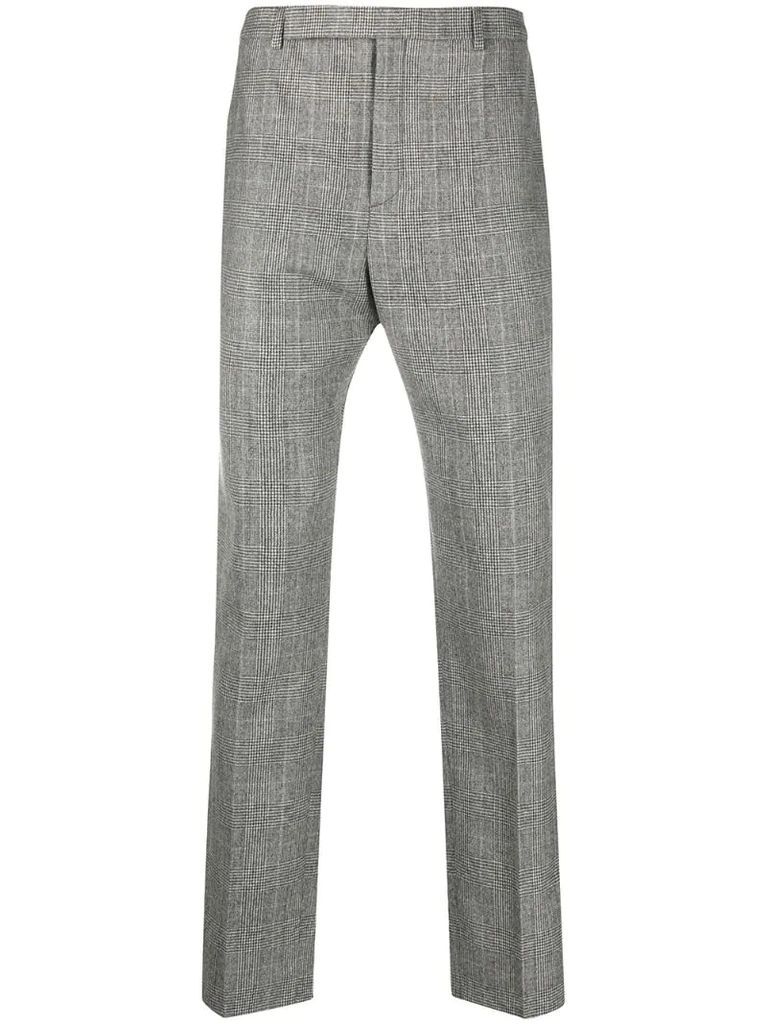 houndstooth tailored trousers