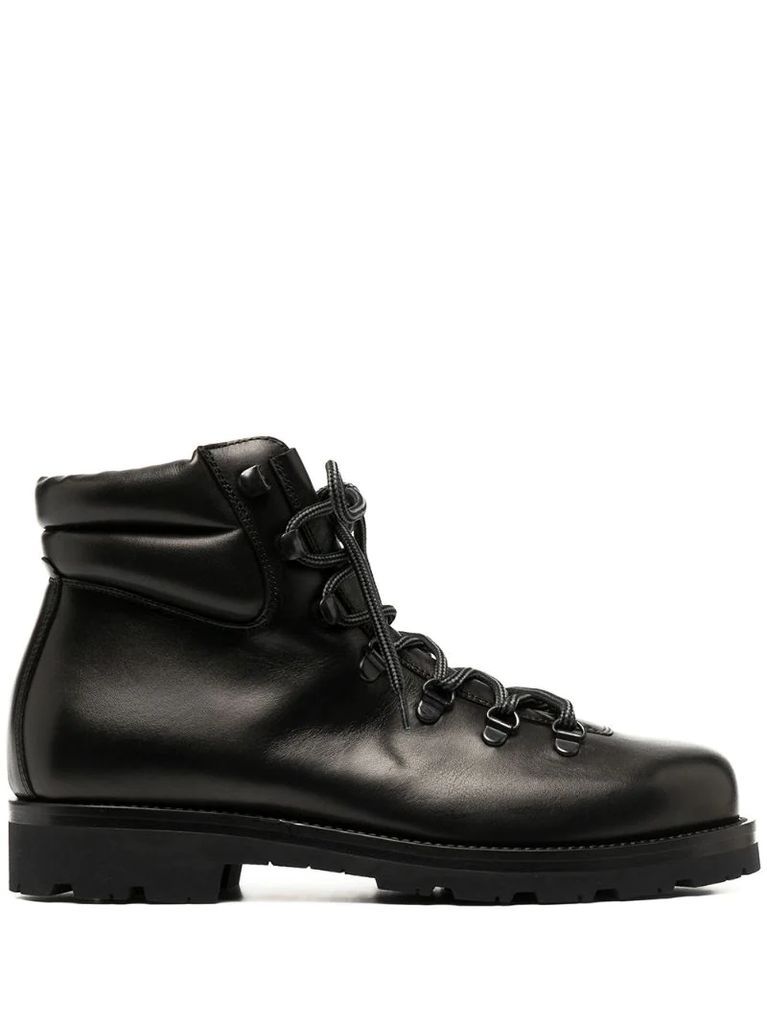 padded-ankle lace-up boots