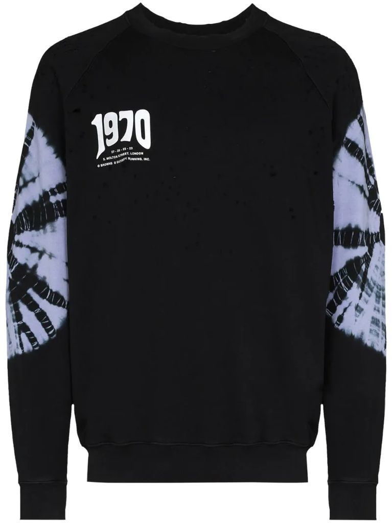 x 50 years 1970 print sweatshirt