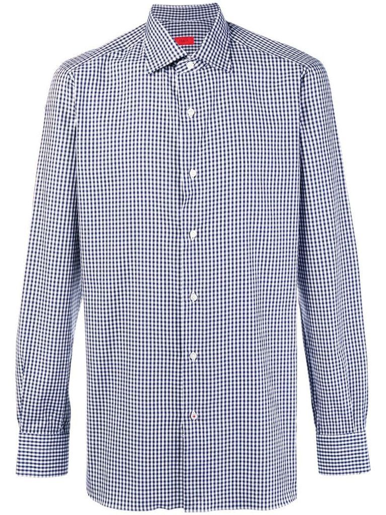 gingham button shirt