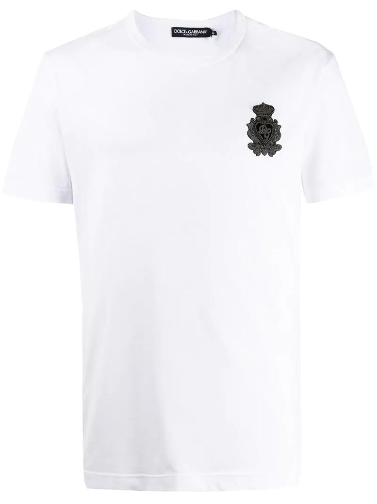 crest logo-patch T-shirt