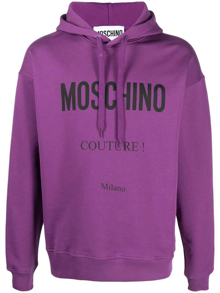 Couture! print hoodie