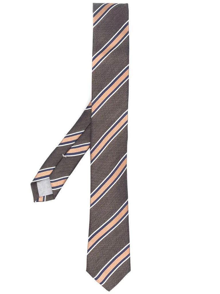 diagonal stripe pattern tie
