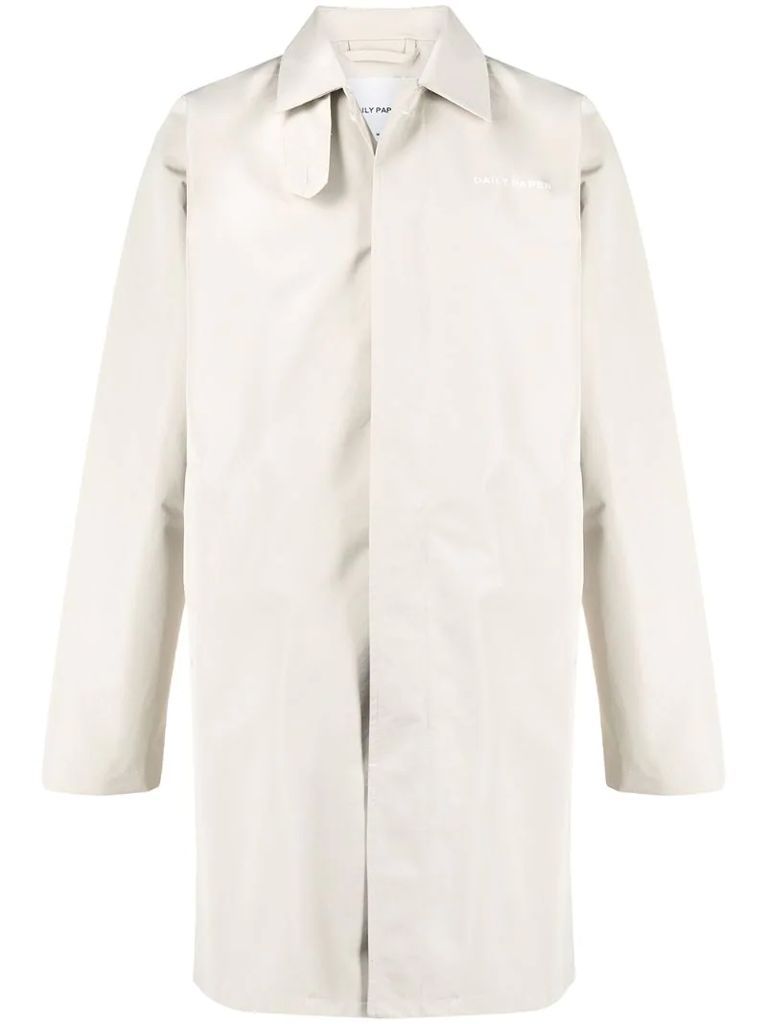 concealed fastening trench coat