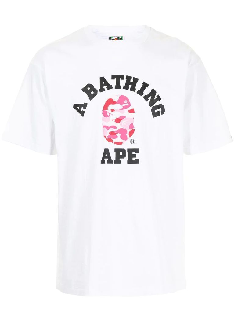 ABC College logo-print cotton T-shirt