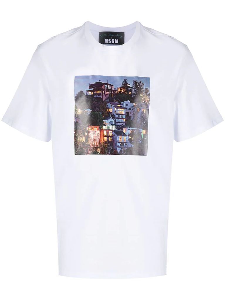 photograph print T-shirt