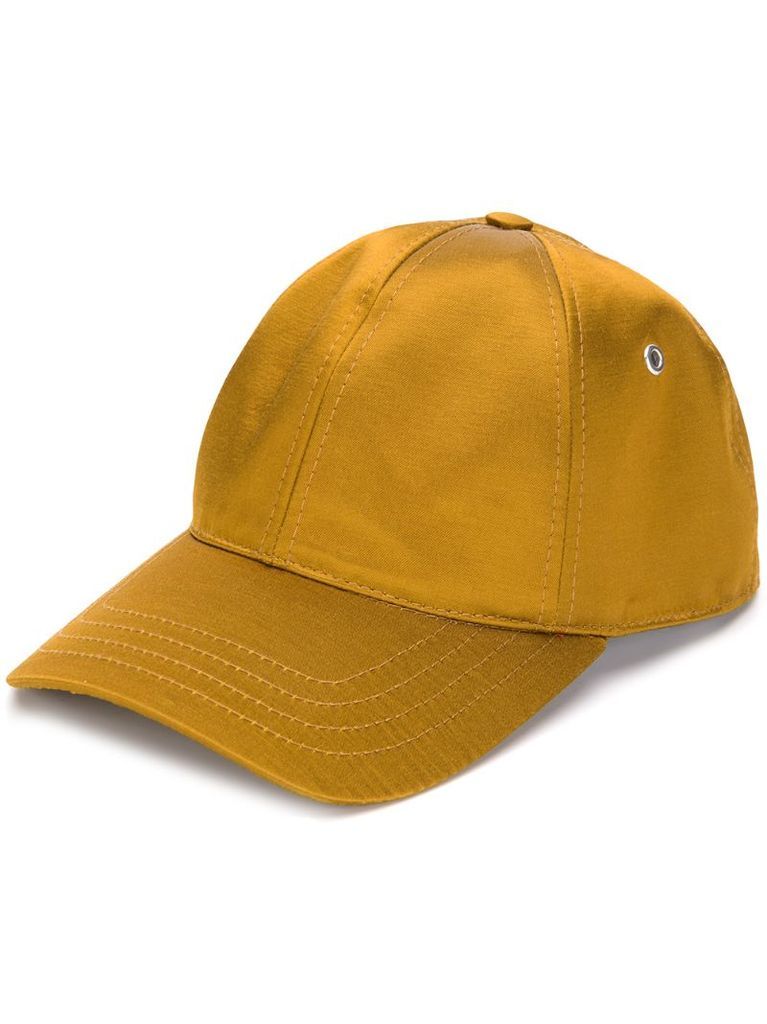 satin-finish baseball cap