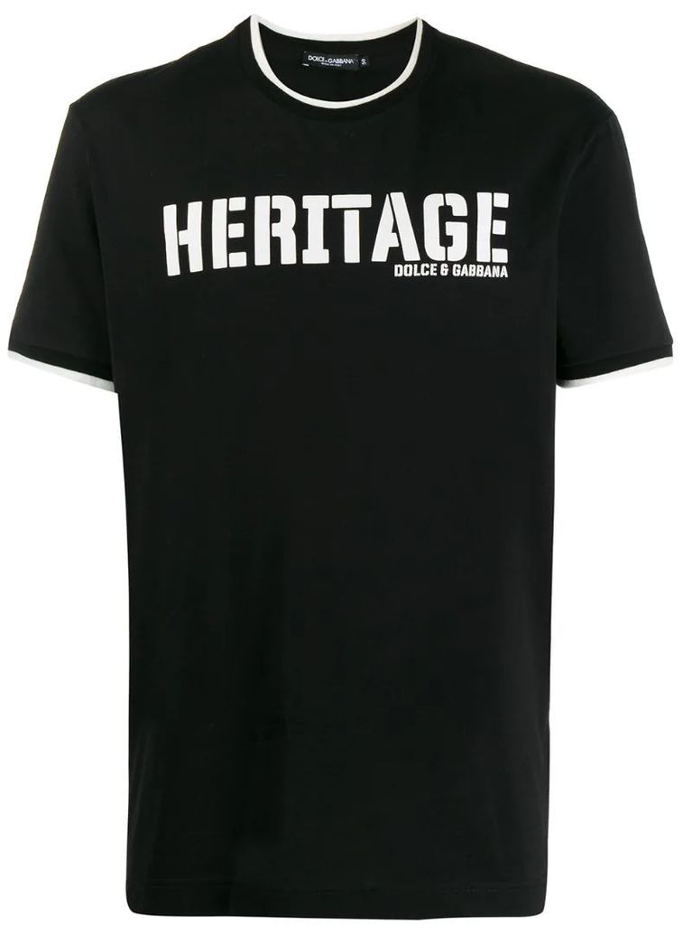 heritage print T-shirt