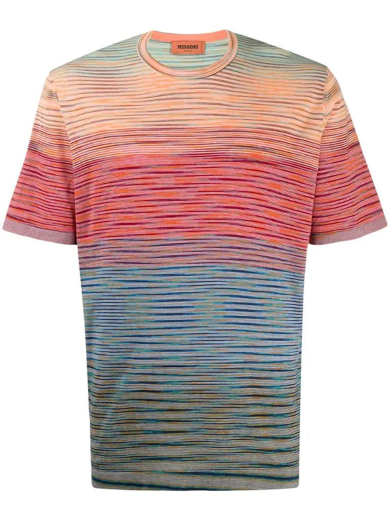 abstract stripe T-shirt