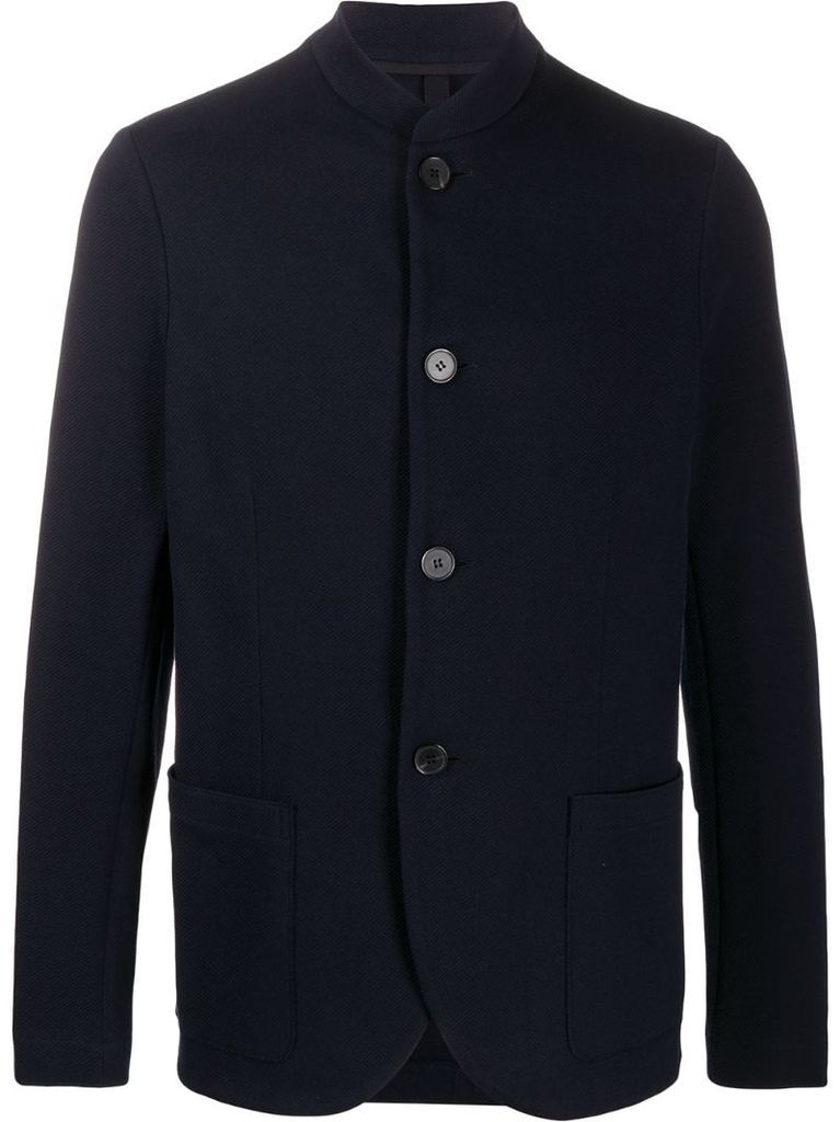 button-down fitted jacket