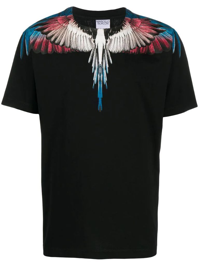 Wings-print T-shirt