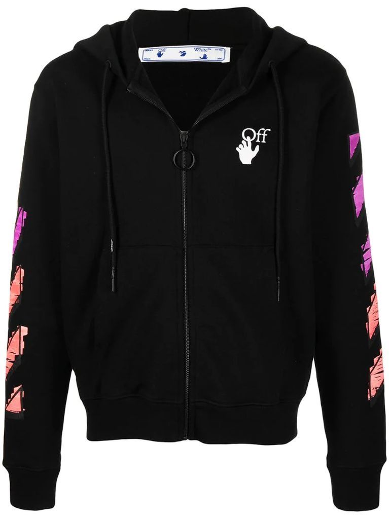 signature Arrows motif hoodie
