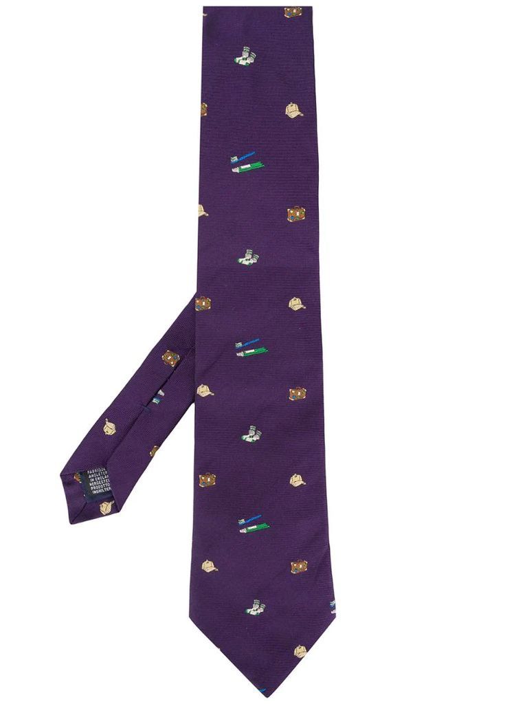 embroidered tie