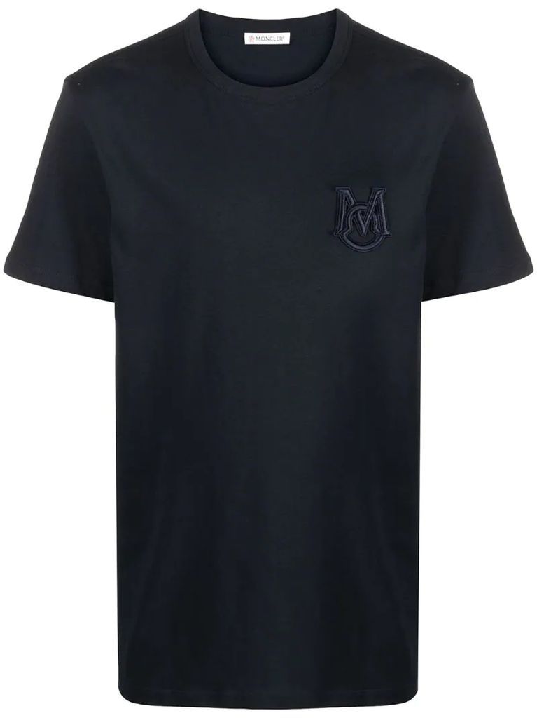 logo-embroidered short-sleeve T-shirt
