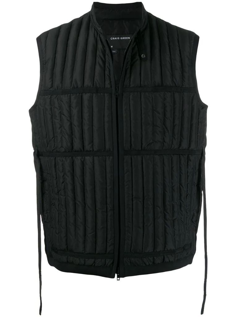 Quilted down gilet