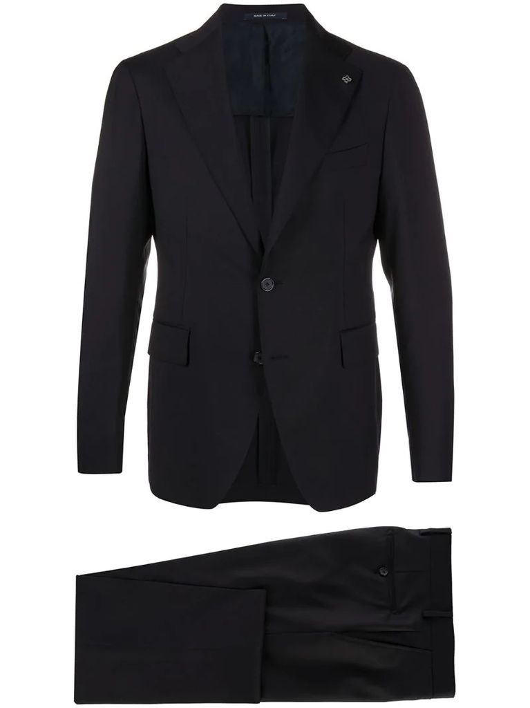 woven two-piece suit