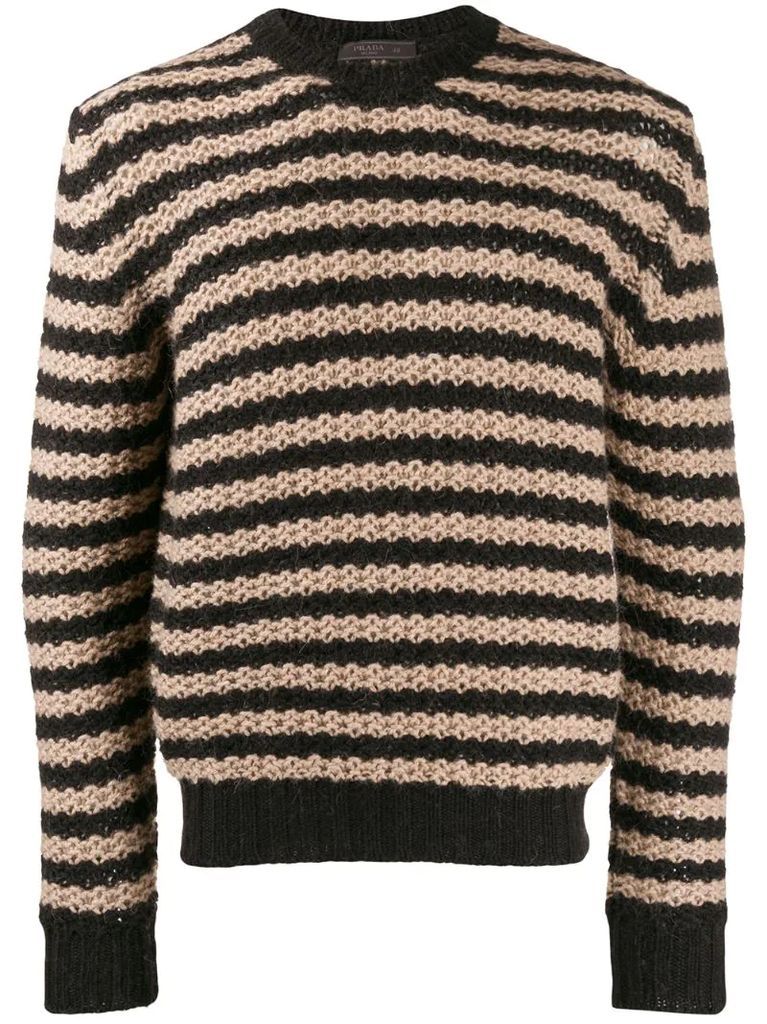 striped knitted jumper