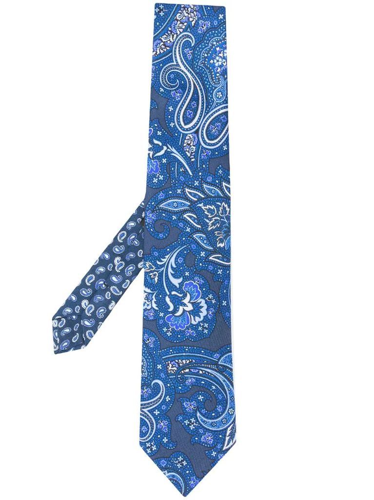 dual floral paisley tie